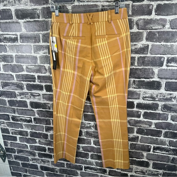 NWT Anthropologie Maeve Slim Kick-Flare plaid Pants - size 2 - Picture 11 of 16